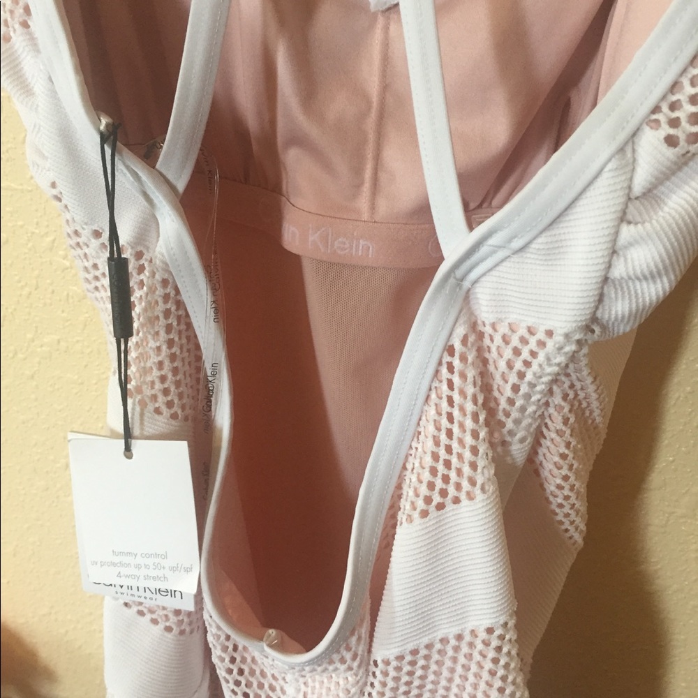NEW CALVIN KLEIN One Piece Swim Suit Sz8 Avail. - Picture 6 of 6